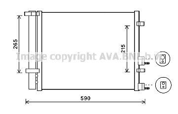 AVA QUALITY COOLING Kondensators, Gaisa kond. sistēma HY5249D